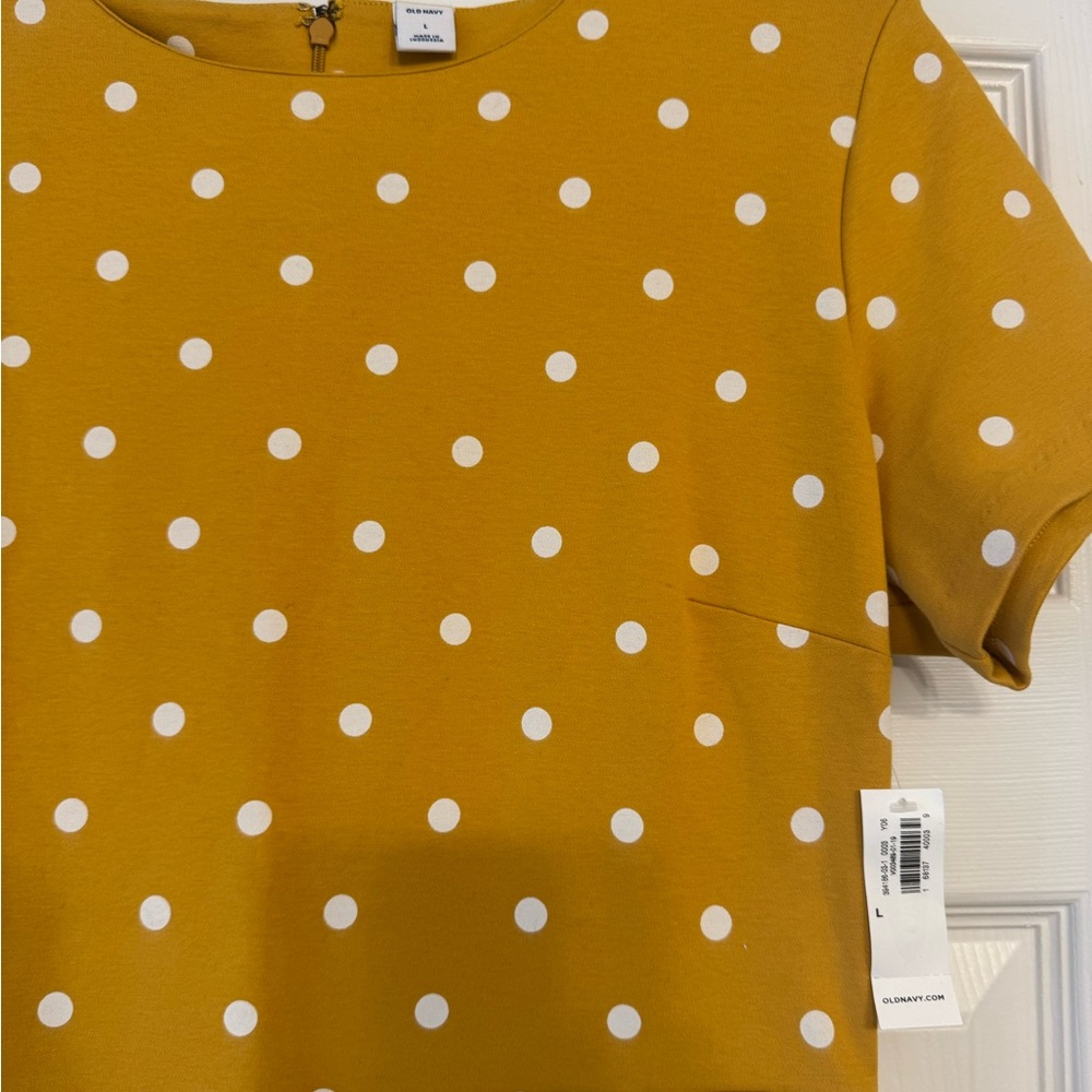 Old Navy NWT Yellow Polkadot Dress